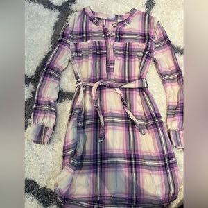 Gap Purple plaid dress Size Small (6-7)